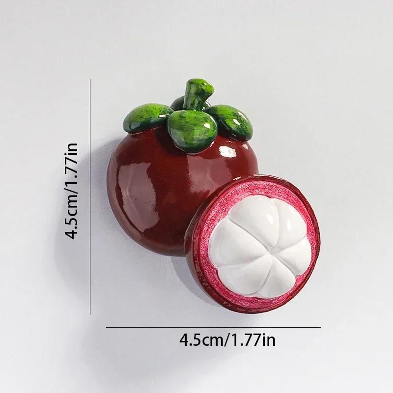 Creative Fridge Magnet Decor 3D Cute Cartoon Fruit Message Board Refrigerator Magnet Sticker for Kids Toy Gift Home Decoration