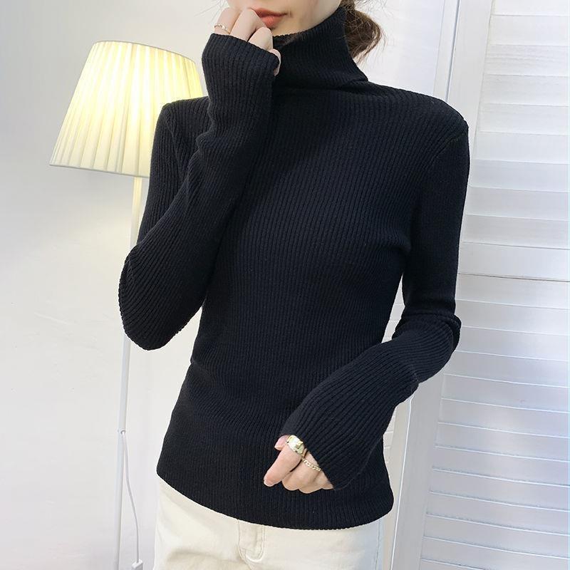 Turtleneck sweater women's new autumn and winter pullover long-sleeved bottoming shirt women's knitted sweater