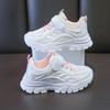 Fashion Kids Sports Shoes Breathable Comfortable Students White Shoes School Trendy 2025 New Children Running Shoes Thick Soft Sole
