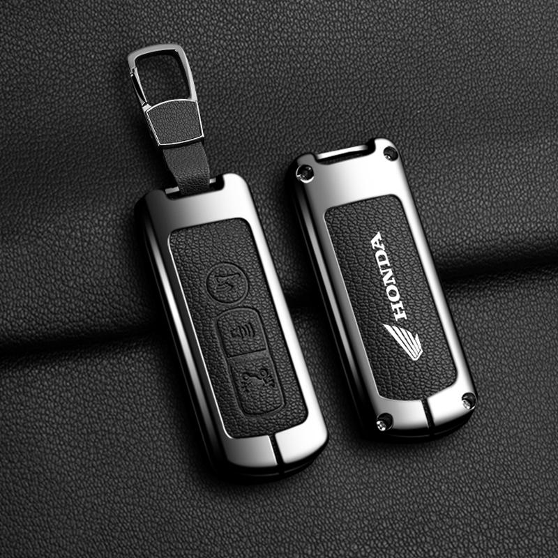 Zinc Alloy Leather Car Key Case Cover For Honda Forza 125 300 350 750 ADV Pcx 125 Xadv Super Cup SH150i SH300 Sh125 XAV Xlov