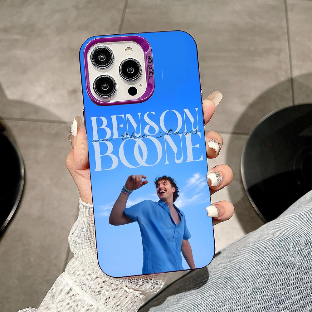 

Benson Boone Purple Translucent Mobile Phone Case for iPhone 17 16 15 14 13 12 11 X XR XS Air Pro Max Plus Colorful Cover iPhone17
