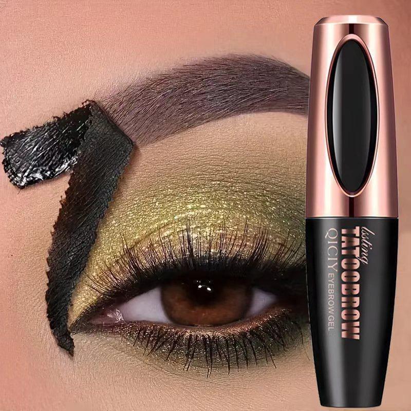 Tříbarevný neblednoucí gel na obočí v korejském stylu pro lifting obočí