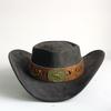 Heart Shaped Cowboy Hat Horse Head Leather Accessory Western Cowboy Hats Vintage Big-edge Gentleman Cowgirl Jazz Hat Holidays
