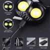 Owl Cob Headlamp Magnetic Work Light Rechargeable Working Led Usb Flashlight Headlamps Headlight For-running High Power Portable