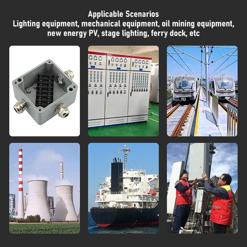 Waterproof Electric Wire Connector 10-16mm Adjustable Seal Sleeve Indoor Outdoor Electrical Boxes