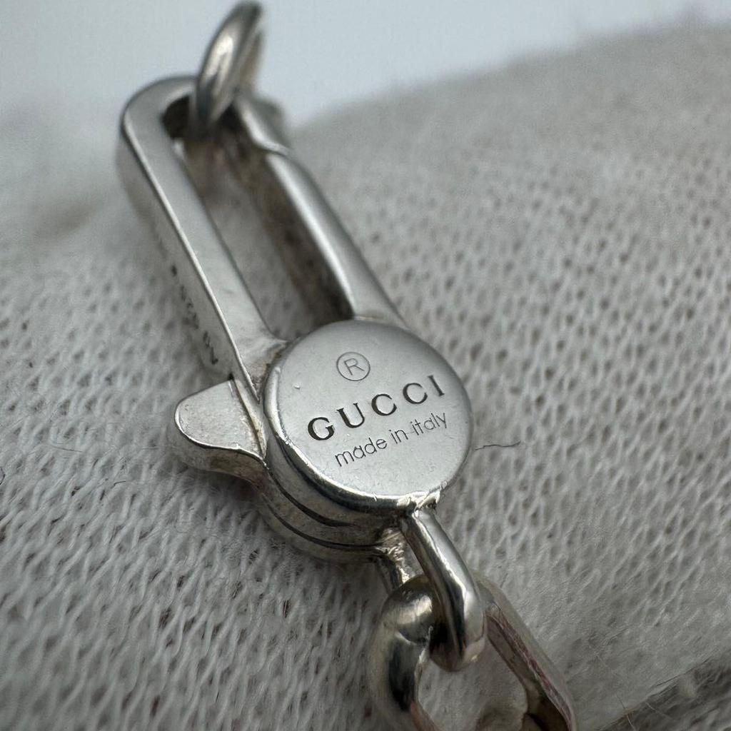 Used GUCCI Oval Chain Only 50cm Necklace (7-49a-17)