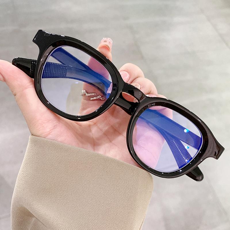 Retro Rivets Polarized Men Round Sunglasses Fashion Black Blue Trending Shades UV400 Women Clear Frame