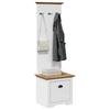 Vidaxl Hallway Cabinet With Hangers, Bodo, 50X40X157 Cm