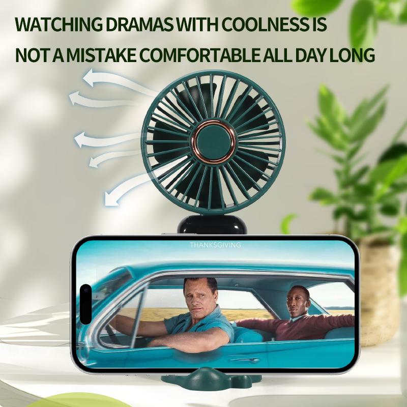 New USB Handheld Fan Mini Portable Rechargeable Foldable Digital Display for Car Outdoor RV Hotel Use Office Student Gift