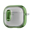 For AirPods 4 Clear Electroplating Wireless Earphones Case with Switch
