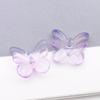 Set of 30 Colorful Transparent Glass Butterfly Charms for DIY Jewelry and Crafting