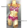 Belly Dance Sequin Bra & Waist Chain Set - Women's Stage Performance Costume