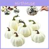 Exquisites 6-teiliges künstliches Schaumkürbis-Set für elegante Halloween- und Erntedankdekoration