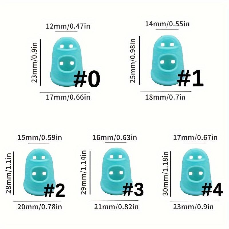 10 Stück Atmungsaktive Silikon-Fingerlinge, Schutz-Fingerlinge für DIY-Basteln, Gitarrenübung und Nähzubehör, Rutschfeste Fingerpolster