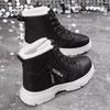 Large Size 2026 High-top Fashion Velvet Warm Women's Autumn and Winter New Thickened Cotton Shoes Martin Boots