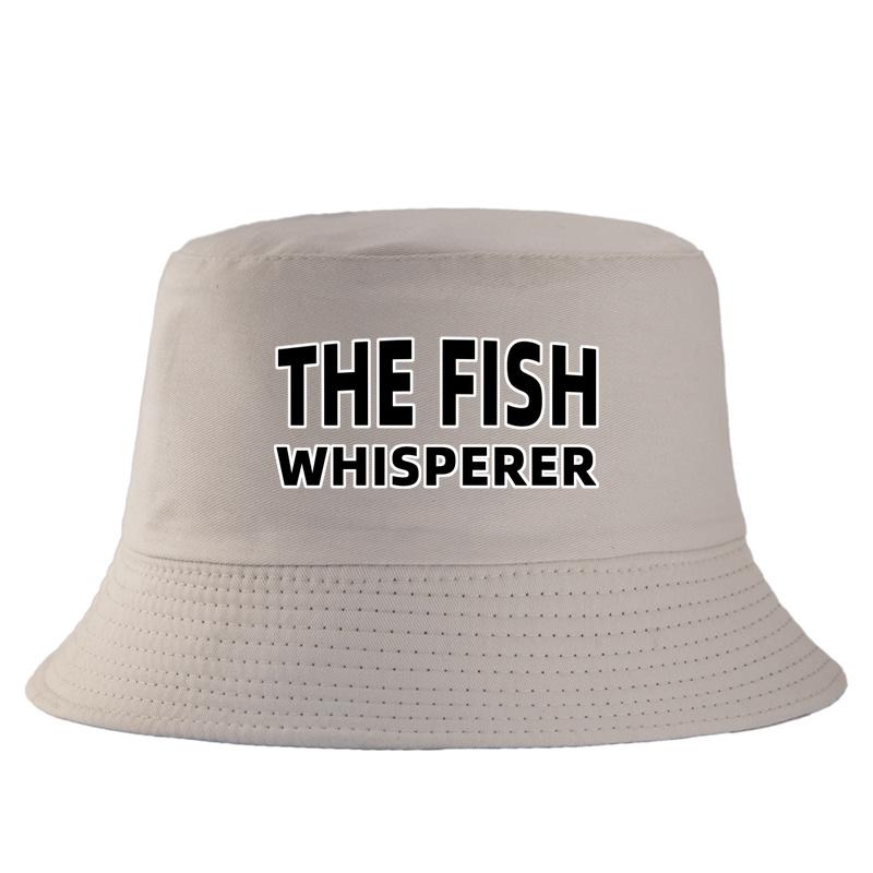 Fish Whisperer Bucket Hat Unisex Summer Outdoor Sun Protection Bob Chapeau De Pche Unisex Women Casual FisherUnisex Cap Multicolor 56-58cm