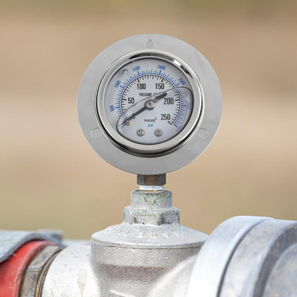 For DIY Tasks 50mm Dial Diameter 250KG Pressure Meter Automotive Pressure Gauge Advanced Sensing Technology Easy To Read Gauges