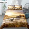 Grand Savannah 3d Duvet Cover Set King Queen Double Full Twin Single Size Bed Linen Set