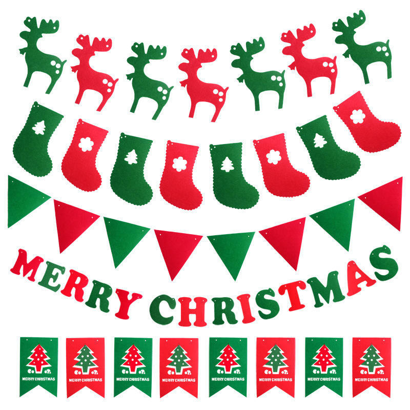 5//set 3m White Paper Snowflake Bunting Garland Christmas Home Ornaments
