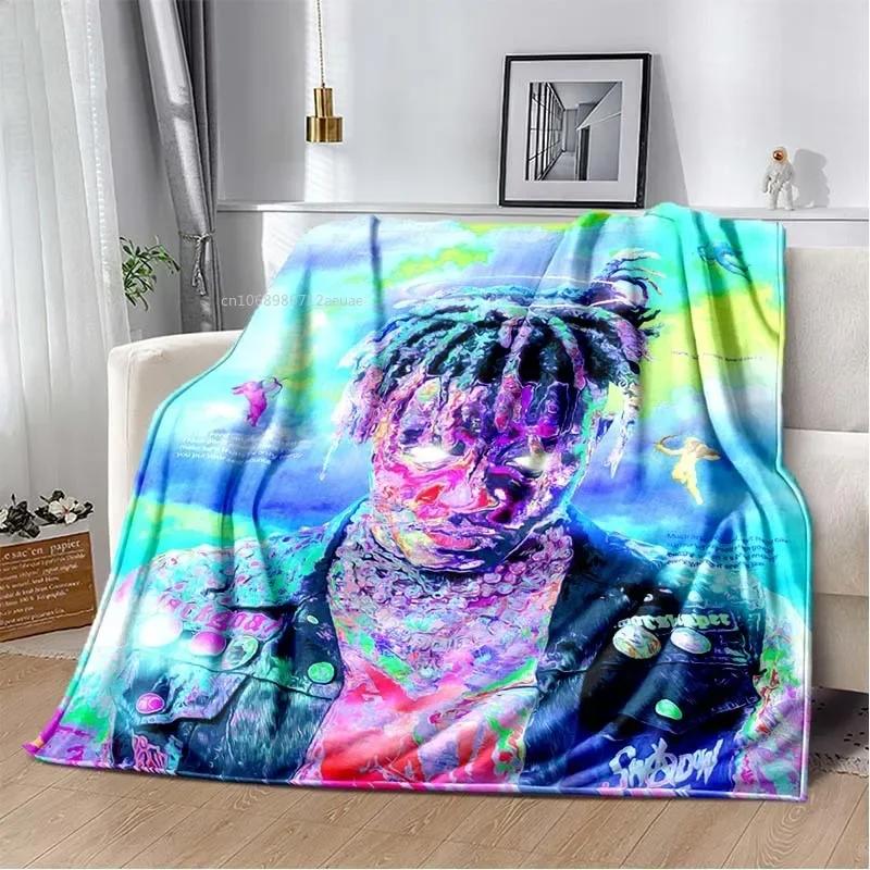 Album Rapper Juice Wrld 999 Blanket Poster Art Printed Flannel Blanket Soft Bedspread Sofa Warming Cover Gift for Music Fans