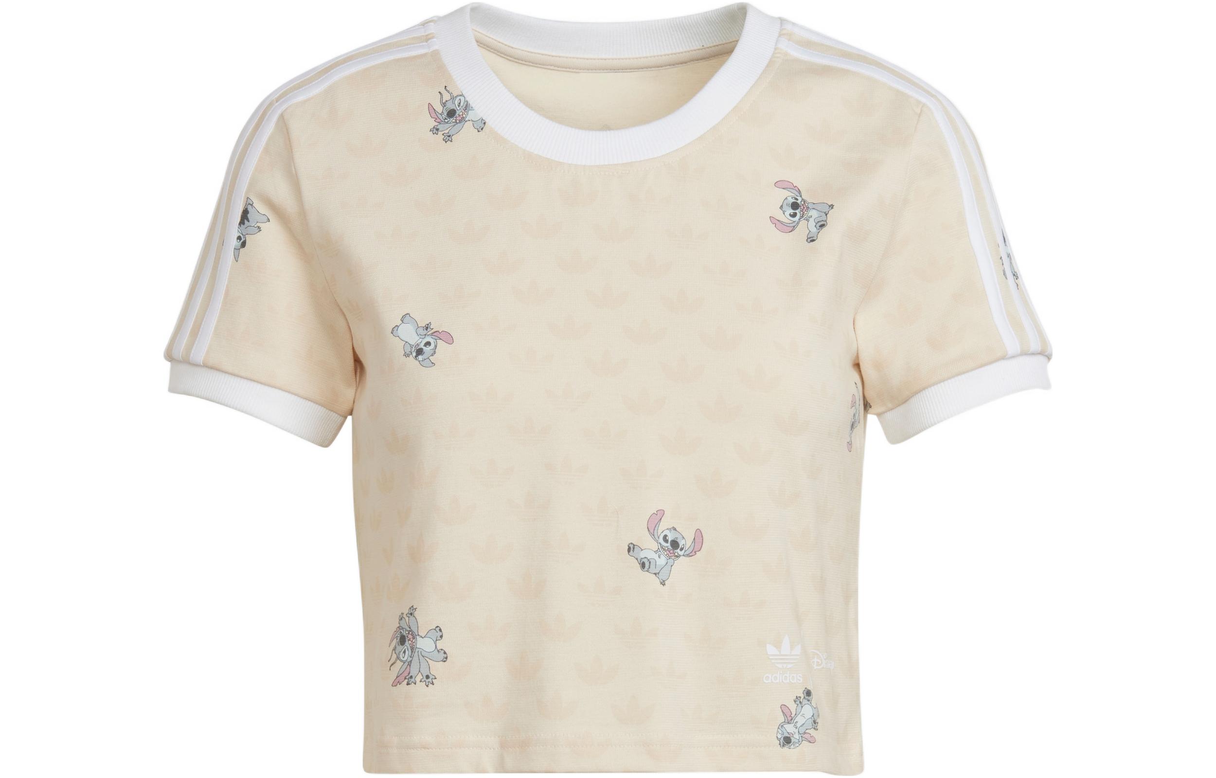 Adidas Originals x Disney Stitch T Shirt Women s Gray White HT3942 30