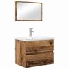 Bathroom Furniture Set with Drawers 3 Pcs Reclaimed Wood Effect Particleboard