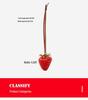 Creative Strawberry Keychain Pendant - No Worries Large Strawberry Ornament for Car Mirror or Bag, Perfect Small Gift