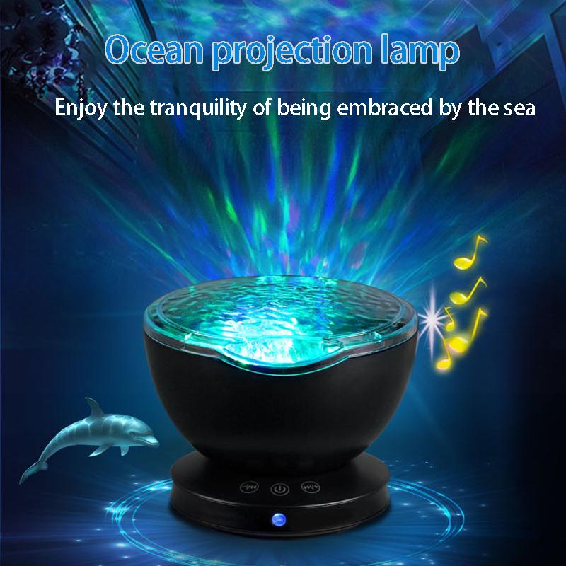 Buy Ocean Wave Projector LED Night Light Music 7 Light Cosmos Star Kid