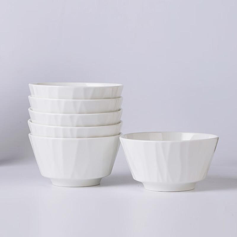 Hao Ya Jingdezhen Nordic Ceramic 5-inch Rice Bowl (6-Pack)