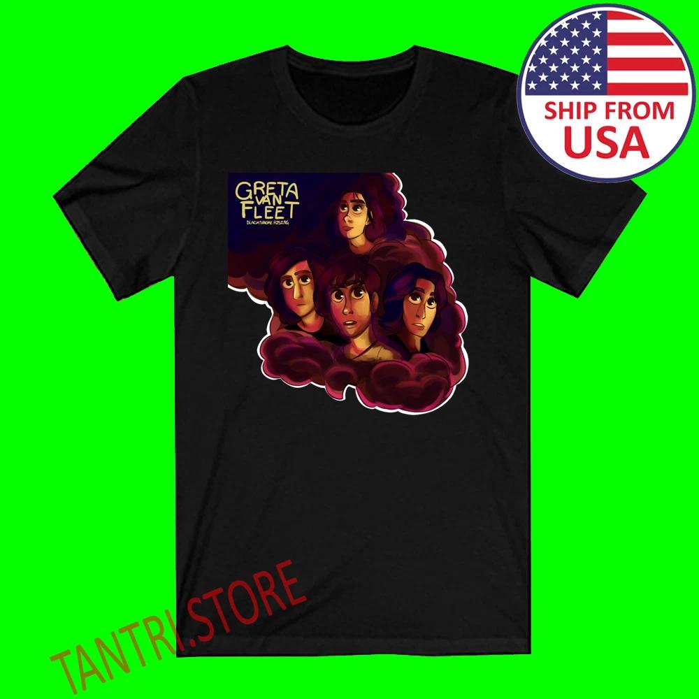 Greta Van Fleet Black Smoke Rising Men s Black Size S to 3XL 2XL