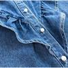 Women's Denim Shirt Loose Double Pocket Long Sleeved Versatile Casual Coat Shirt Women Fashion Jean Jackets Spring Autumn Trend 2025