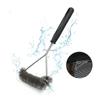 Accessori da Cucina Spazzola e Raschietto per Griglia BBQ Kit Barbecue Spazzola per Pulizia Strumenti in Acciaio Inossidabile Setole Metalliche Triangolo
