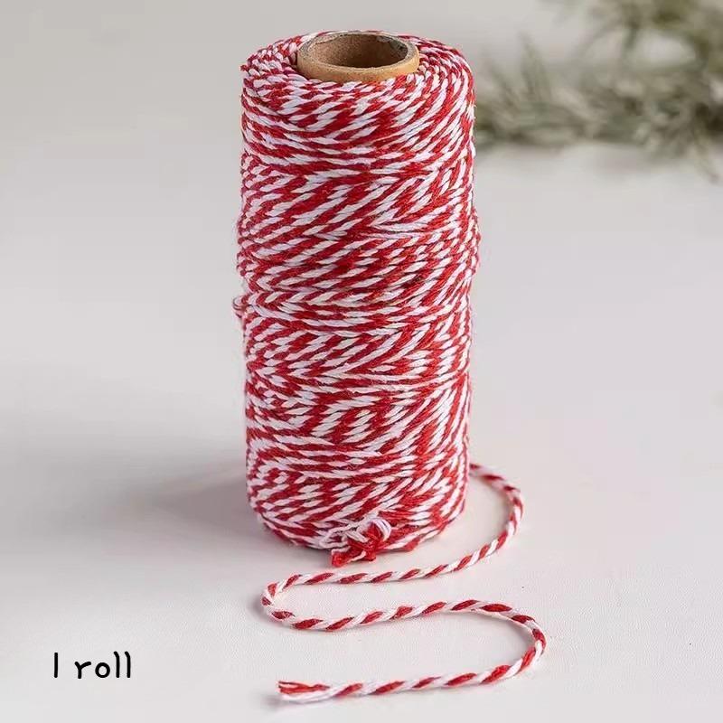 Feiertags Rot und Weiß Seil Flexibles Dekoratives Band für Weihnachts Bastelarbeiten Ornamente DIY