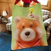 Game P-Party A-Animals Throw Flannel Cozy Print Blanket, Portable, Durable Machine Washable Cute Cool
