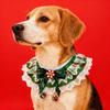New Christmas Day Lace Pet Collar Princess Style Dog Saliva Scarf Cat Scarf Bib