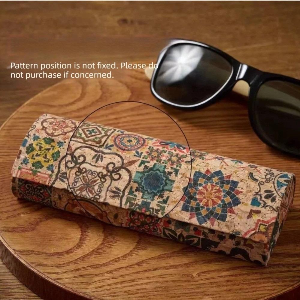 Exotic Pattern Glasses Box Anti-pressure Sunglasses Storage Box Vintage Glasses Case Women