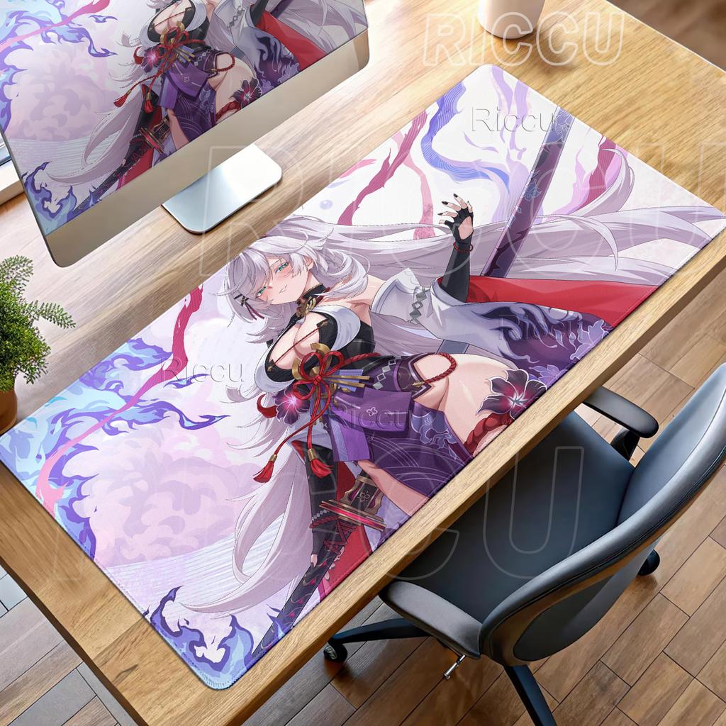 Gaming Neverness To Everness Anime Girl NTE Zankou Mouse Pad Computer Keyboard Protection Mats Anti-slip Rubber Stitched Edge XL