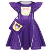 Mädchen Freizeit Bequemes Kurzarmkleid Tägliche Süße Kleider Mädchen