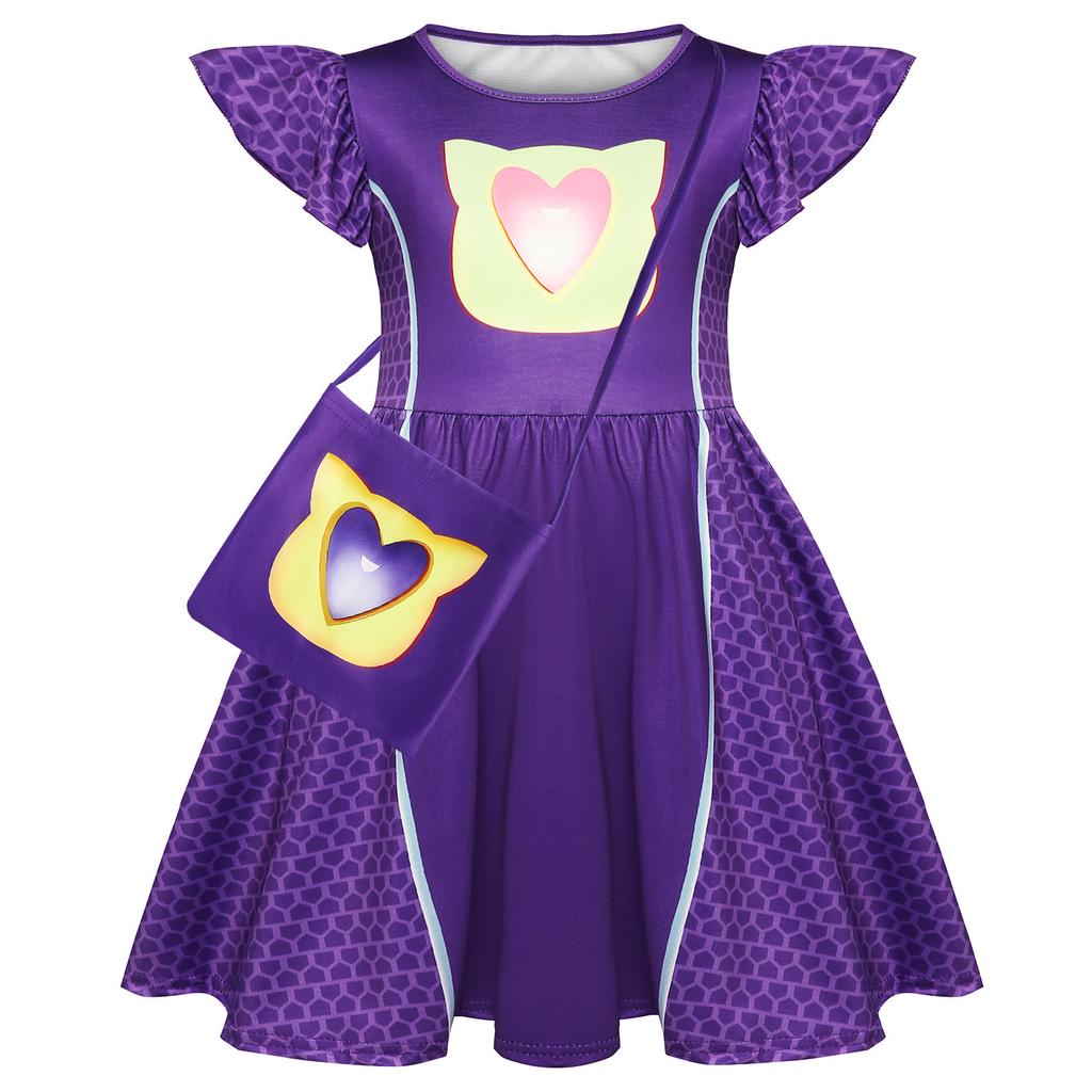Mädchen Freizeit Bequemes Kurzarmkleid Tägliche Süße Kleider Mädchen