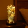 Romantic Eternal Rose Light Luminous Transparent Dome Artificial Rose Light Decorative Simulated Rose LED Eternal Flower