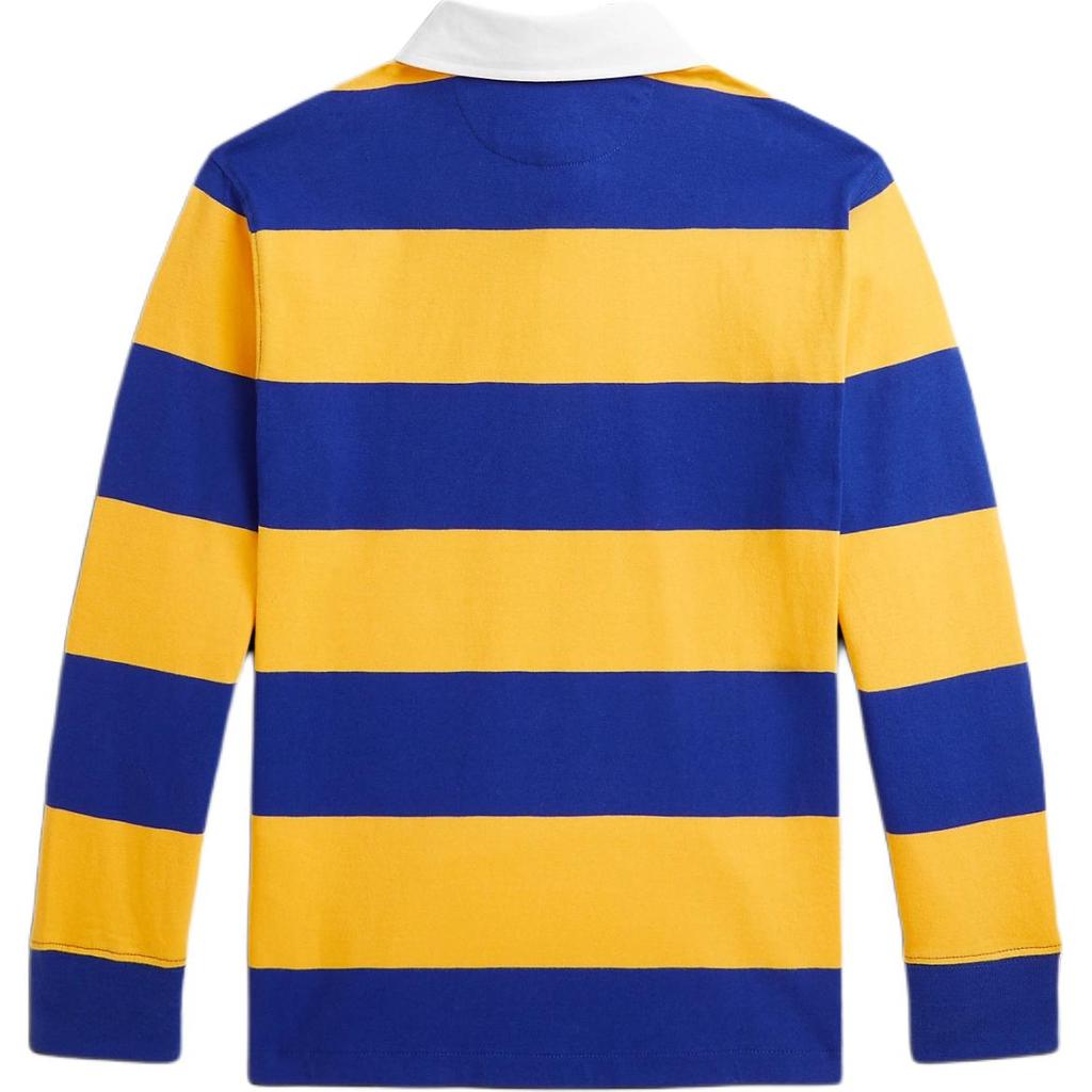Polo Ralph Lauren Poloskjorte FW24 Stripet Dyremønster Langermet Barn topper Gul Blå CWPOKNIY8021221-999