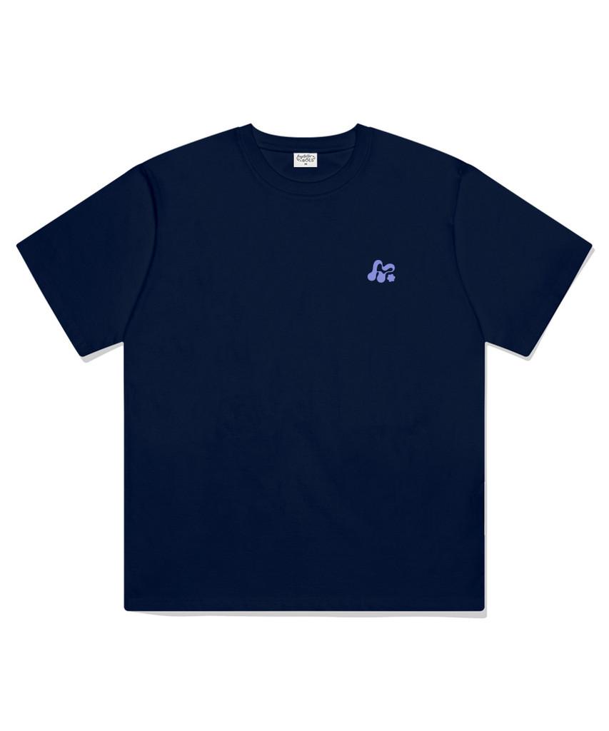 Deomopeuhauseu Morf Small Symbol Oversized Short Sleeve T-Shirt Black