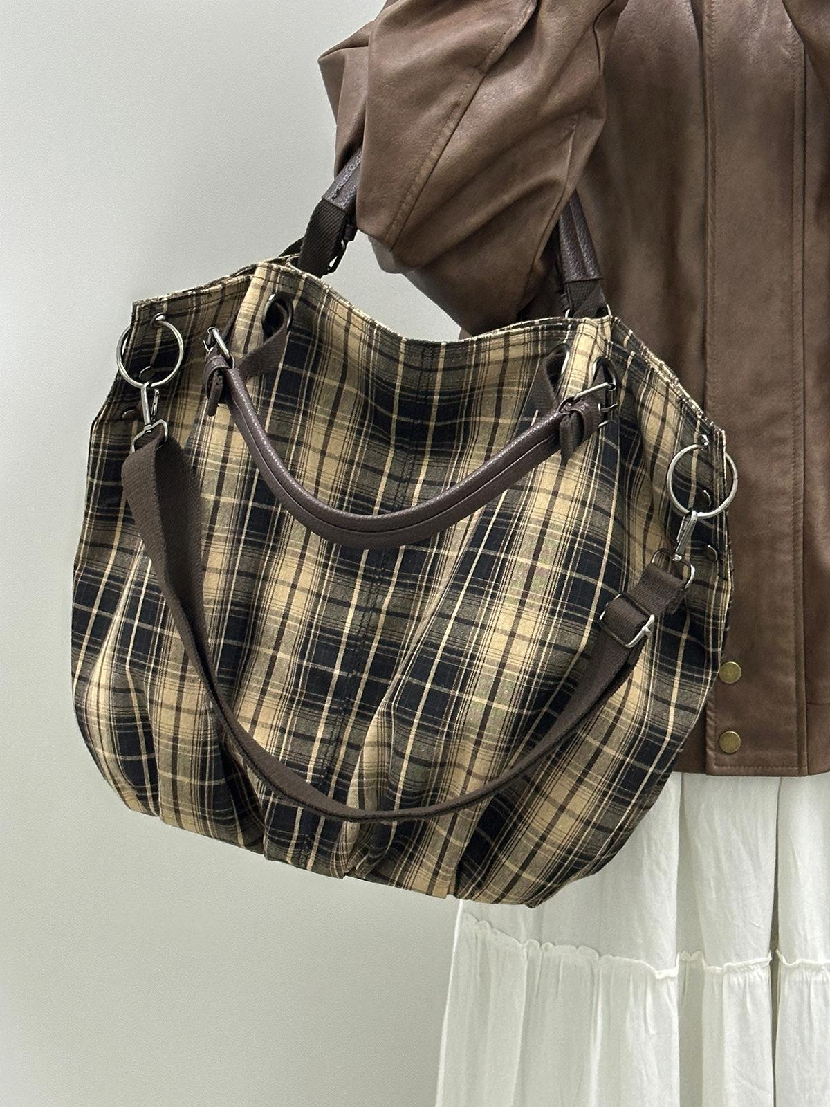 

Японская ретро-холщовая сумка для инструментов большой вместимости, многофункциональная сумка-мессенджер через плечо, студенческая переносная сумка для поездок на работу