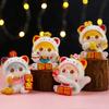 Cute Fortune Cat Figurine Resin Crafts Mini Cat Sculpture  Party Supplies