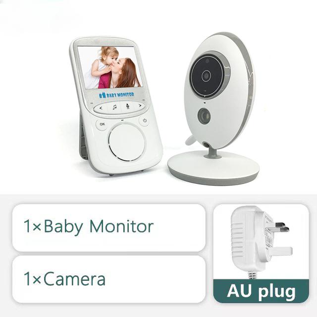 

VB605 2,4-дюймовий бездротовий відеоняня Кольорова камера домофон Нічне бачення Температурний моніторинг Дитяча няня без мережі UK Plug