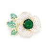 Flower Brooch with Sparkling Rhinestones, Stylish Flower Shape Pin for Women - Great for Personal or Gift Use