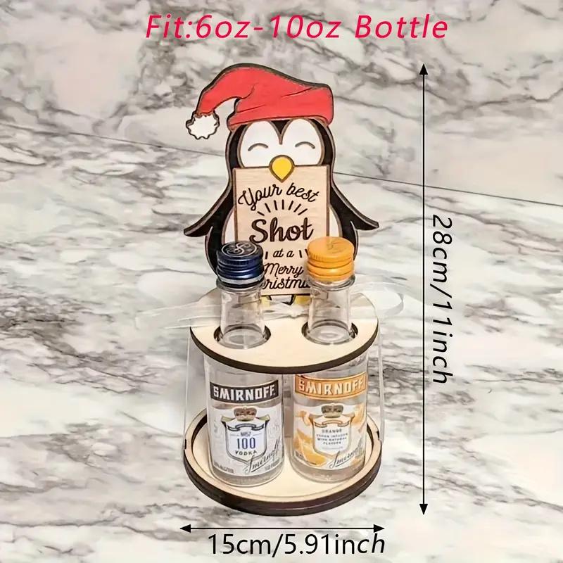 

Рождественская милая подставка для винной бутылки, лось, пингвин, Санта-Клаус, держатель для винной бутылки, контейнер, тема фестиваля для рождественской вечеринки, украшения