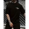 Men's Street Style Rocket Graffiti Print T-Shirt - Casual, Loose Fit with Crew Neck, Breathable, Machine Washable - Perfect for Summer