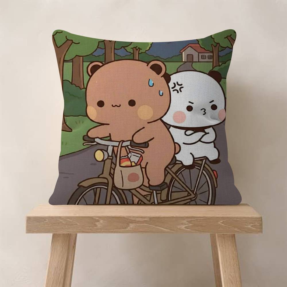 Cartoon Bubu And Dudu Personalized Picture Text Home Decorative Pillows Household Gifts 45X45Cm
