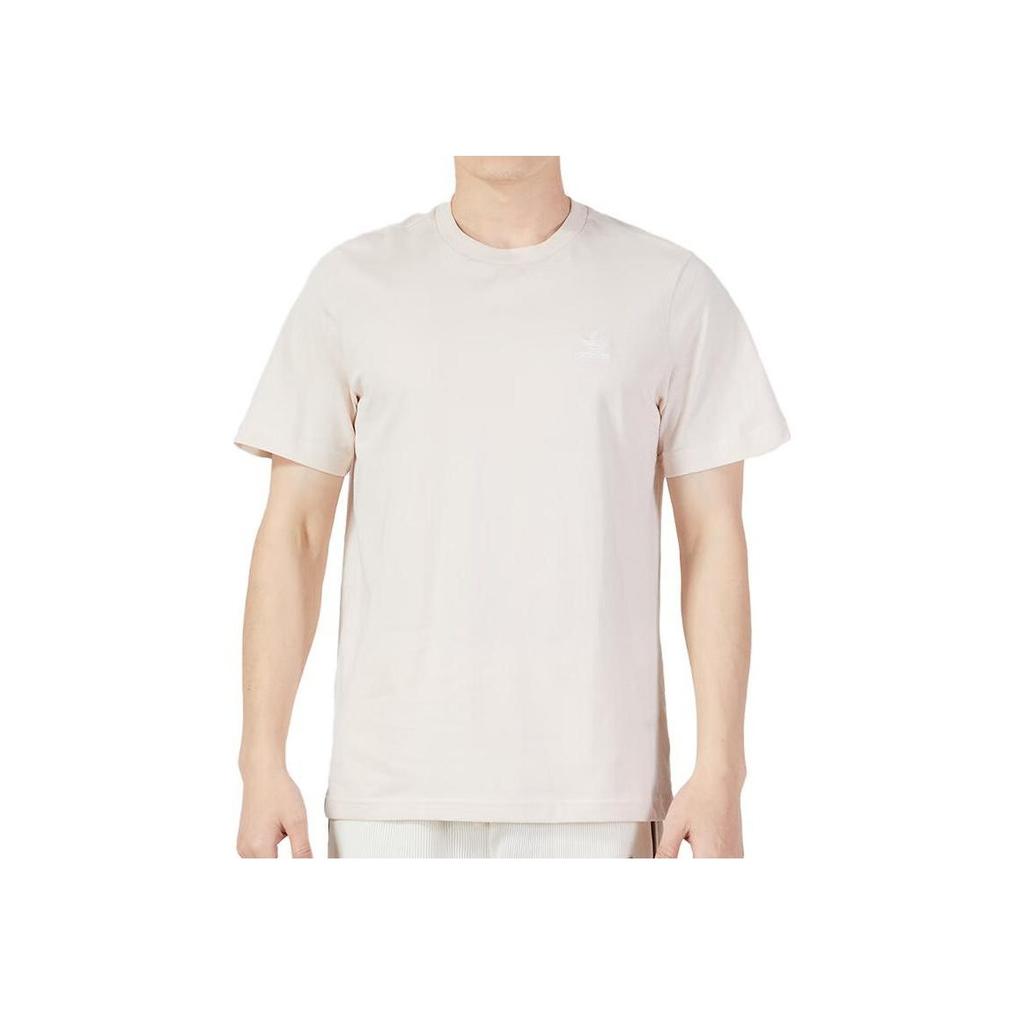 Adidas Originals Trefoil Embroidered Logo Crew Neck T-Shirt Men Tops White IA4871